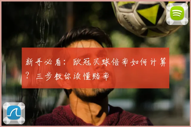 新手必看：欧冠买球倍率如何计算？三步教你读懂赔率